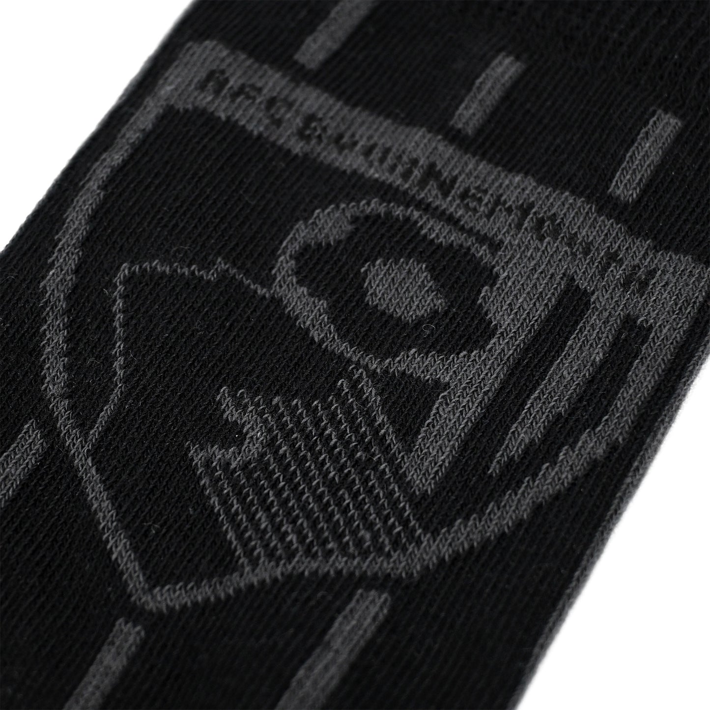 Adults Tonal Crest Socks - Black