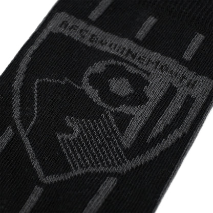Adults Tonal Crest Socks - Black