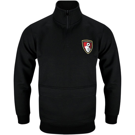 Adults Stourwood 1/4 Zip Top - Black