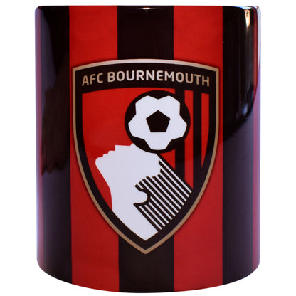 Striped Crest Mug