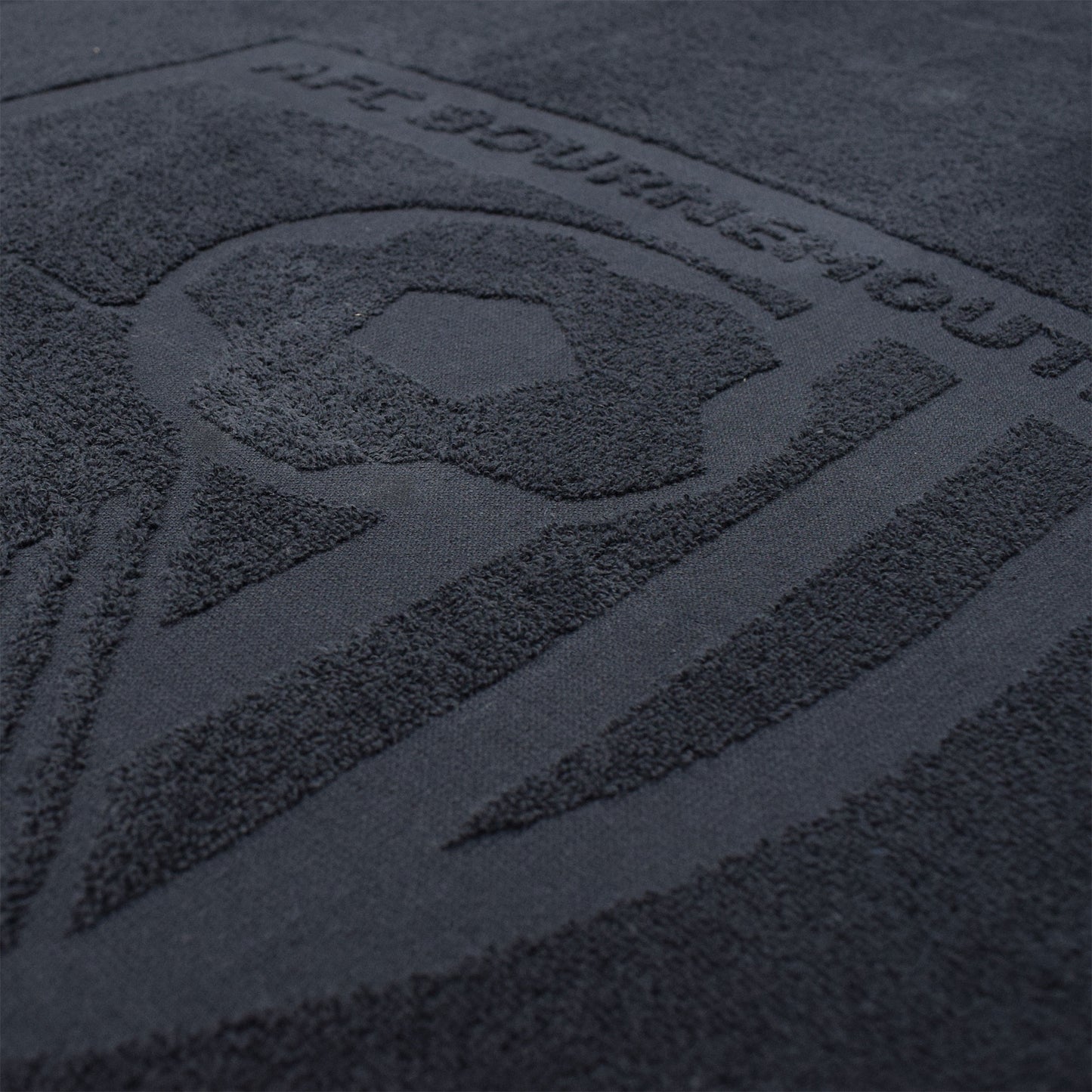Luxury Crest Towel - Black