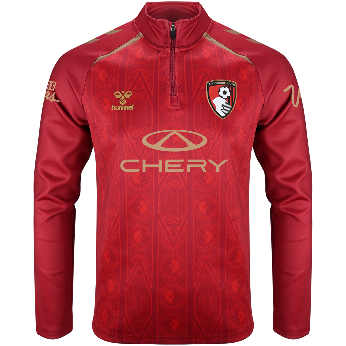 Kids Home Matchday Half Zip 26/27 - Red
