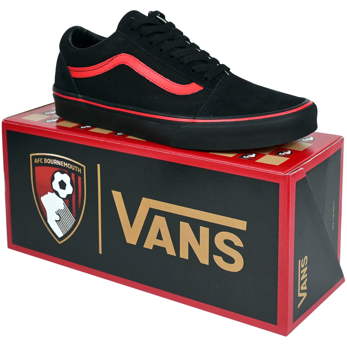 VANS x AFCB Old Skool Trainers - Black / Red