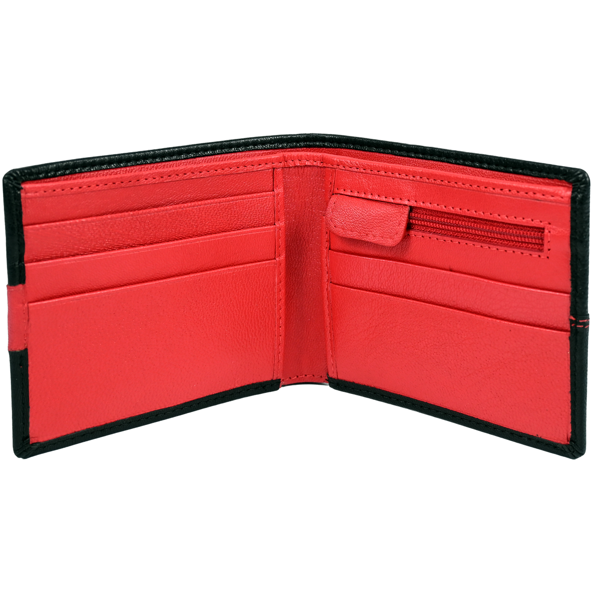 Moto Leather Wallet - Black