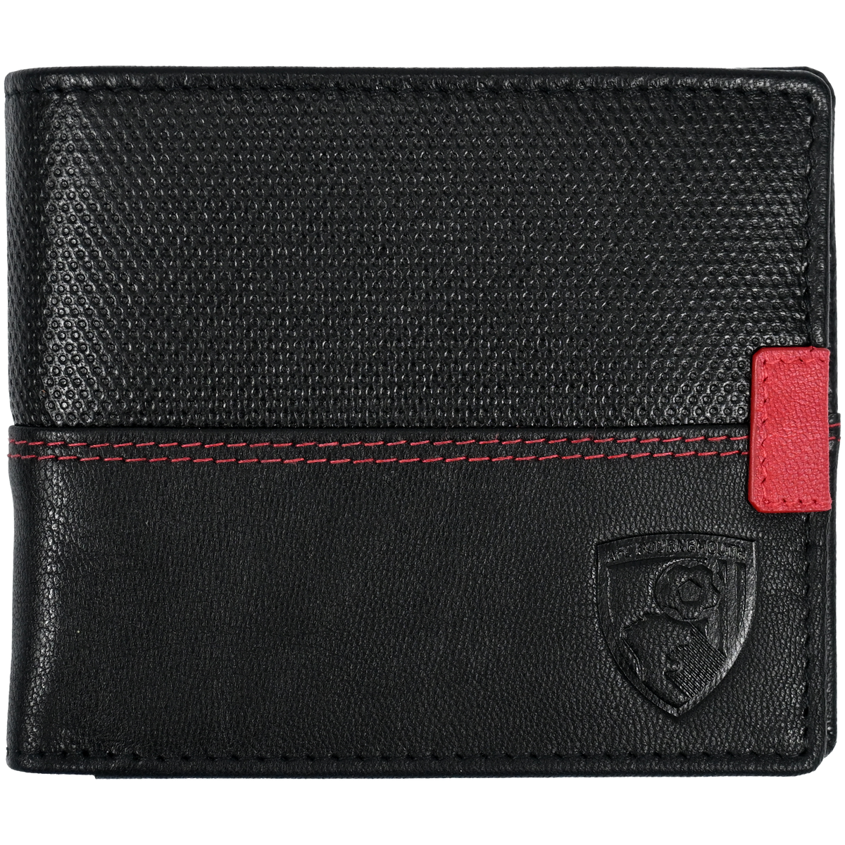 Moto Leather Wallet - Black