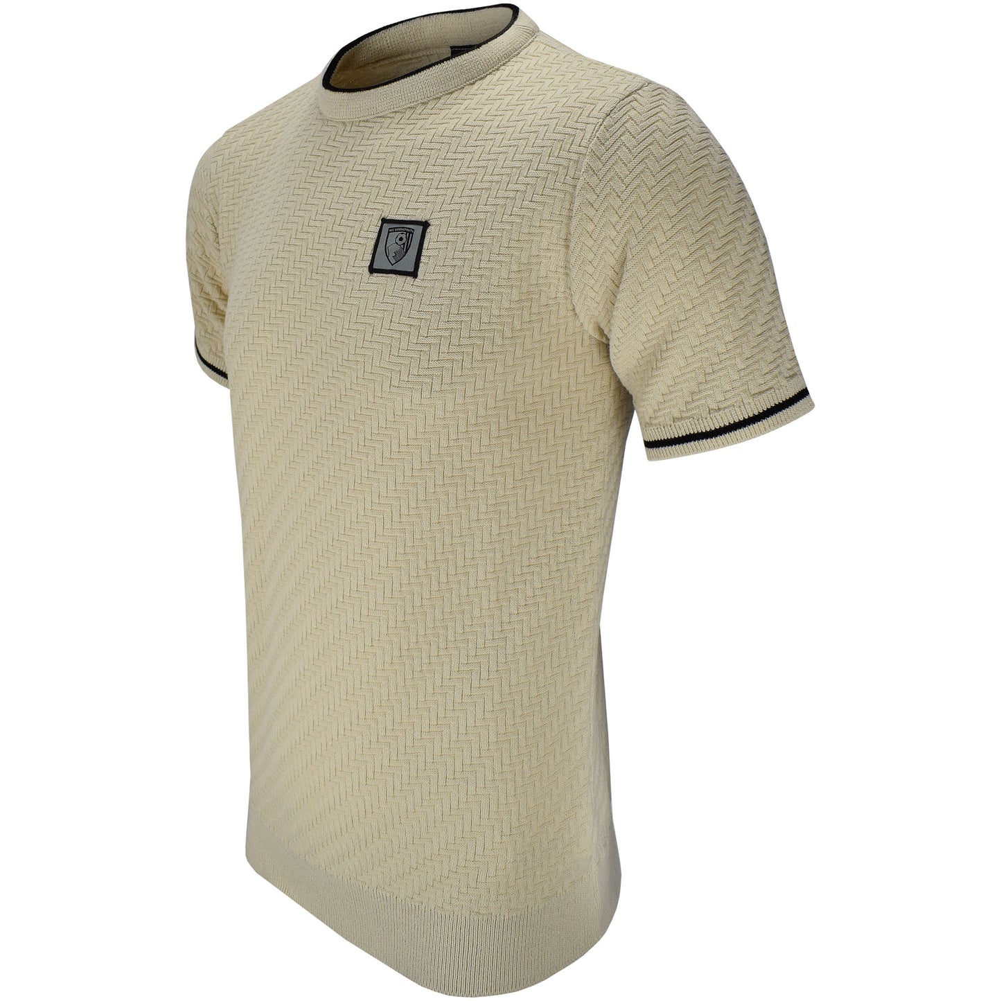 Adults Wishart Herringbone Knit T Shirt - Flagstone