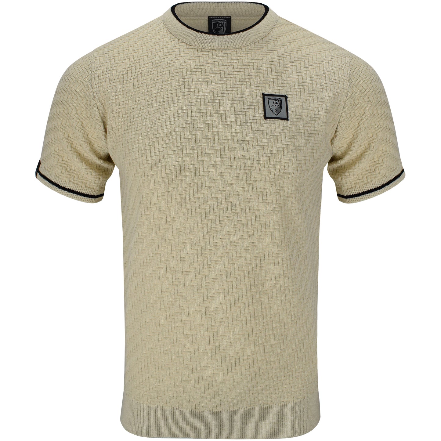 Adults Wishart Herringbone Knit T Shirt - Flagstone