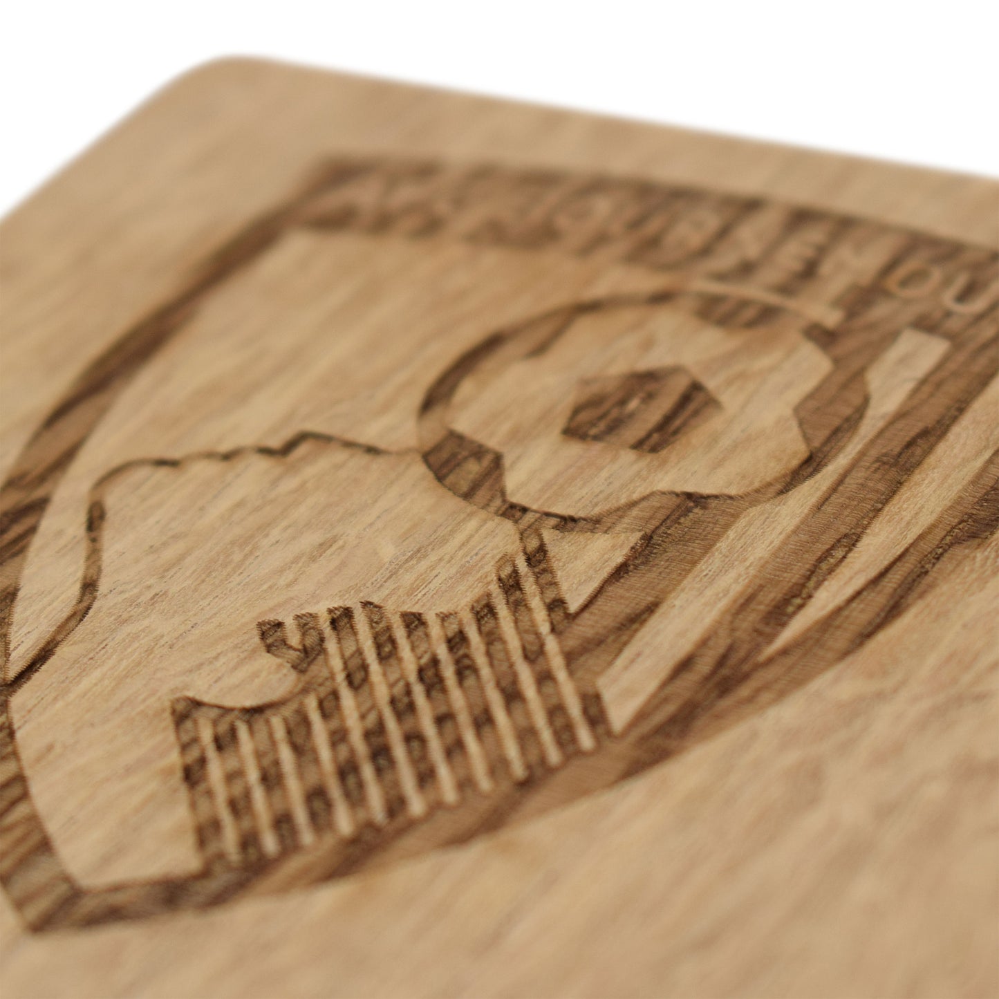 Wooden Crest Coasters - 4 Pack