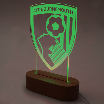 7 Colour Wooden LED Crest Light