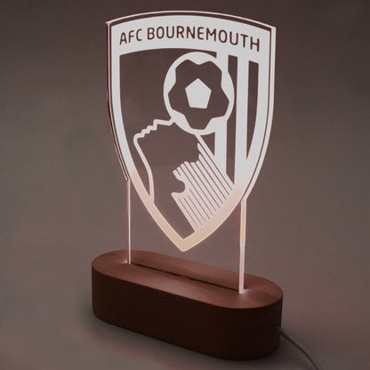 7 Colour Wooden LED Crest Light