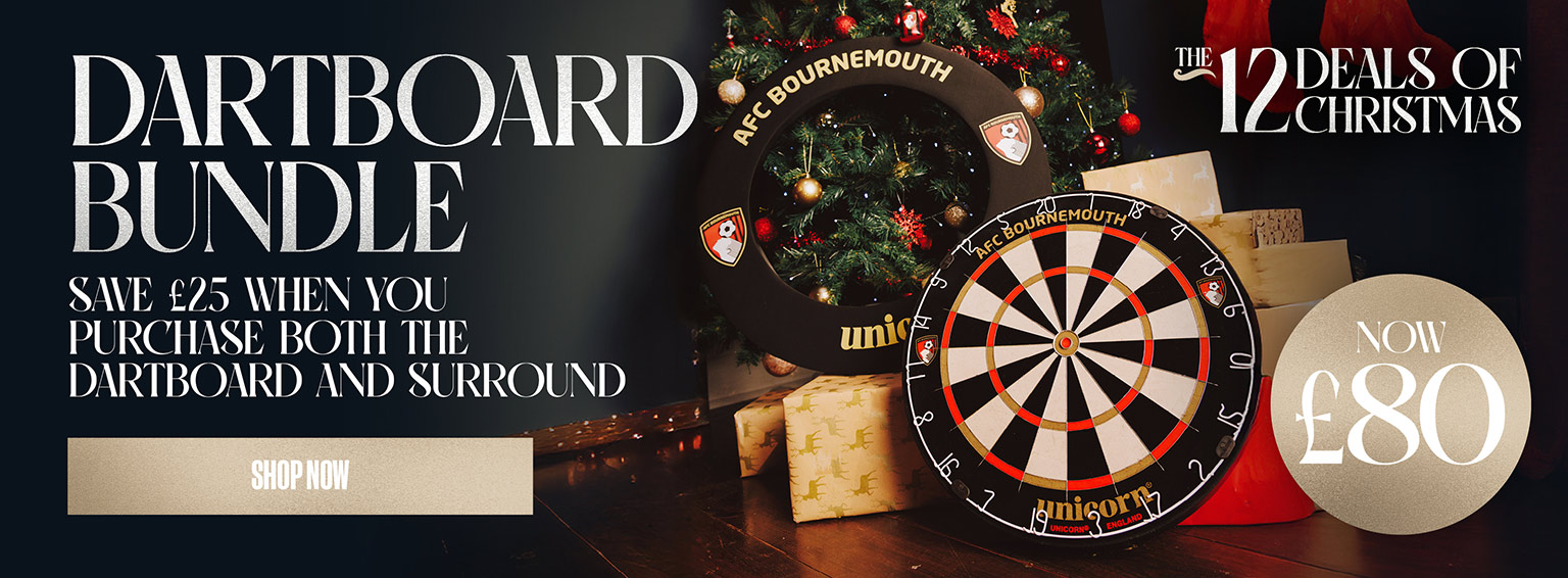 AFC Bournemouth 12 Deals Of Christmas Dartboard Bundle