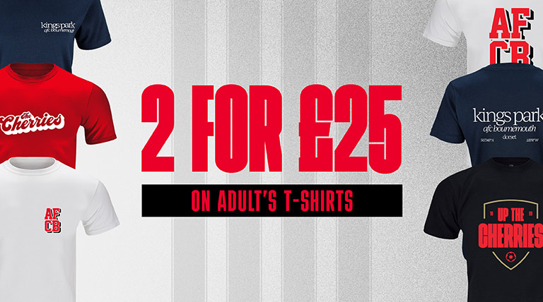 AFC Bournemouth 2 For £25 T Shirts