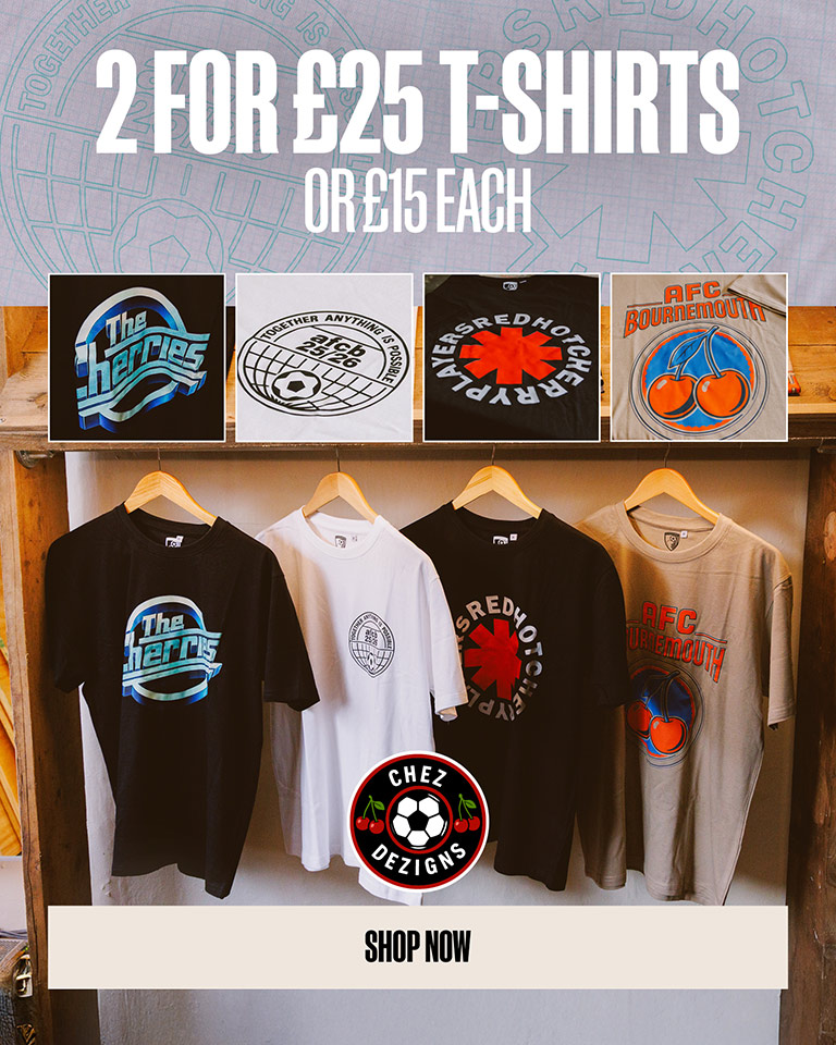AFC Bournemouth 2 for £25 T Shirts