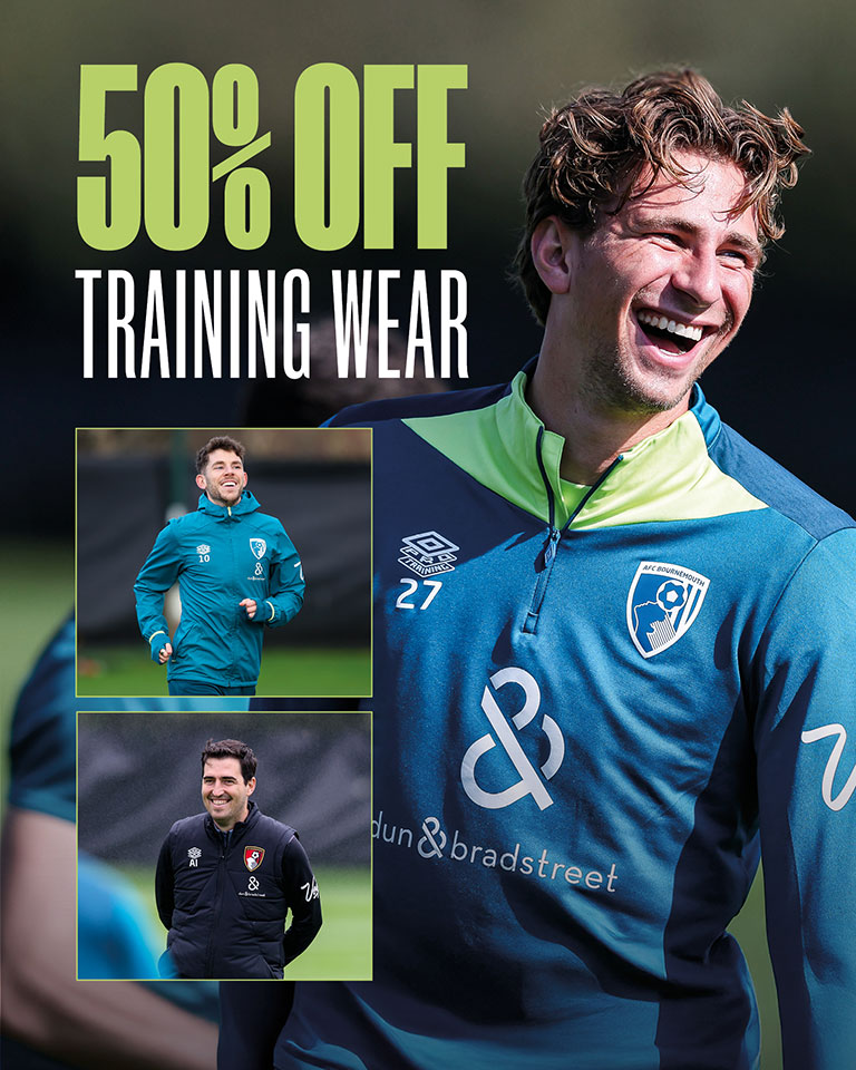 50% Off AFC Bournemouth Training Wear