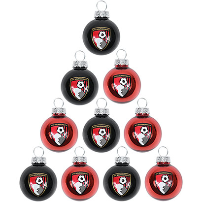 10 Pack Mini Crest Baubles