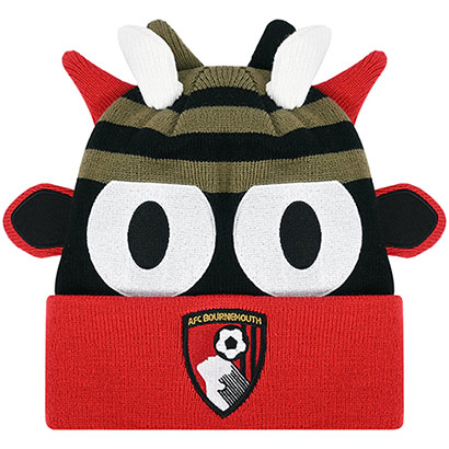 Kids Character Beanie - Red / Black