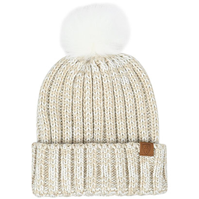 Womens Coast Bobble Hat - Sand