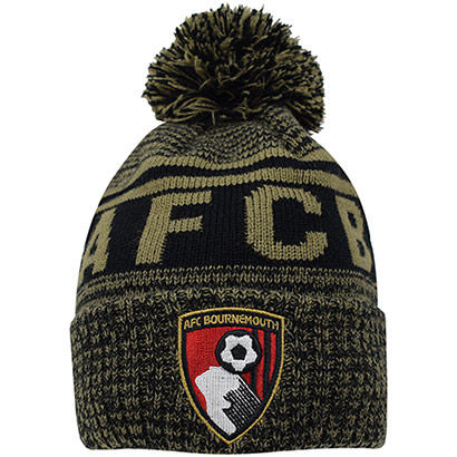 Adults Initial Mix Beanie - Black / Gold