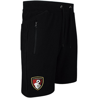 Adults Belle Vue Textured Shorts - Black