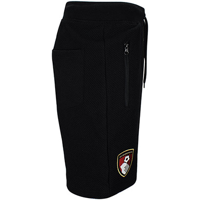 Adults Belle Vue Textured Shorts - Black