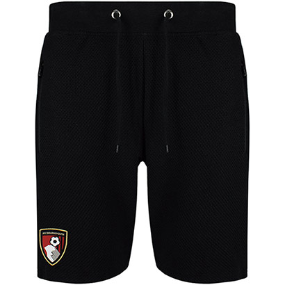 Adults Belle Vue Textured Shorts - Black