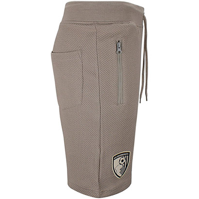 Adults Belle Vue Textured Shorts - Stone