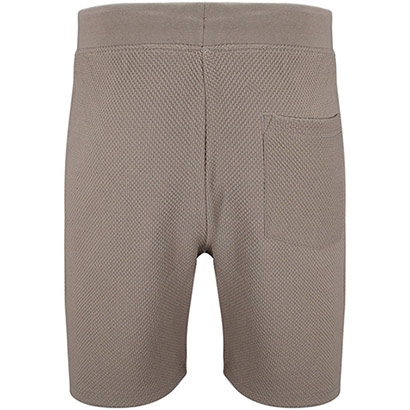 Adults Belle Vue Textured Shorts - Stone
