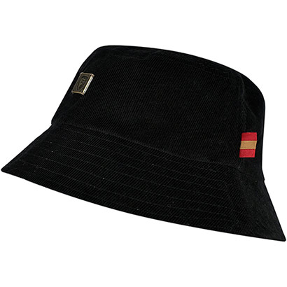 Adults Reversible Cord Bucket Hat - Black / Stone