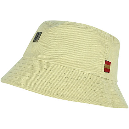 Adults Reversible Cord Bucket Hat - Black / Stone