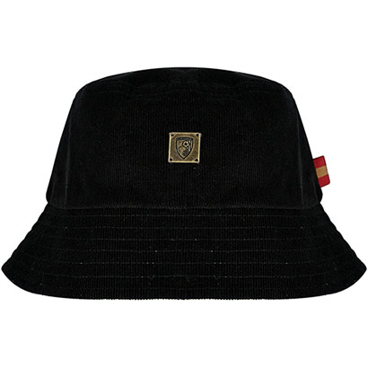 Adults Reversible Cord Bucket Hat - Black / Stone