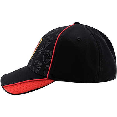 Adults Debossed Cap - Black/Red