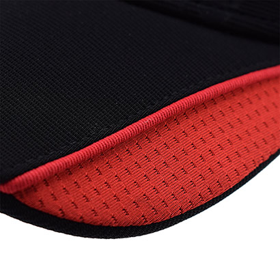 Adults Debossed Cap - Black/Red
