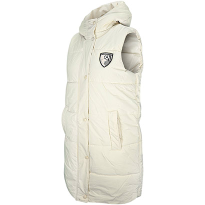Womens Chamonix Long Line Gilet - Cream