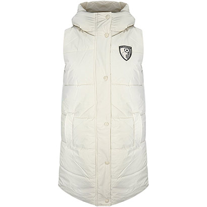 Womens Chamonix Long Line Gilet - Cream