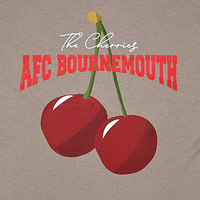 Womens Cherry Graphic Cuff T Shirt - Rose