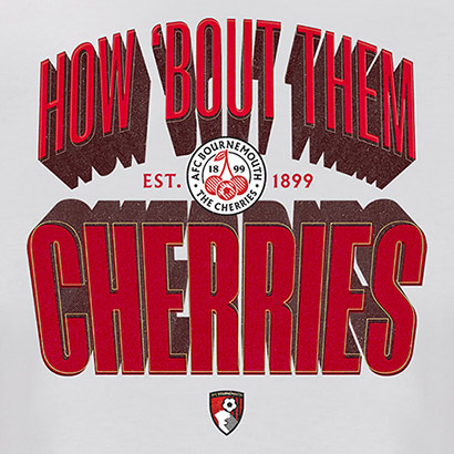Adults How Bout Them Cherries T Shirt - White