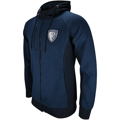 Adults Clifton Full Zip Hoodie - Ocean Blue