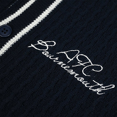 Adults Elite Full Button Polo - Navy