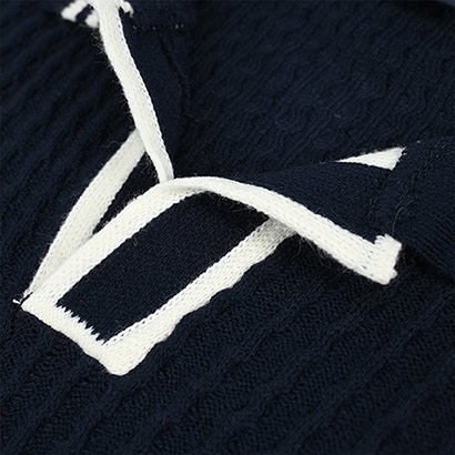 Adults Elite Open Collar Polo - Navy