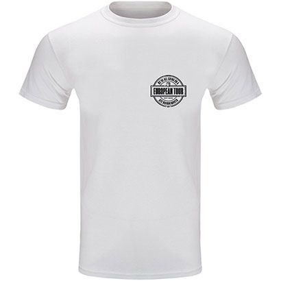 Adults European Tour T Shirt - White