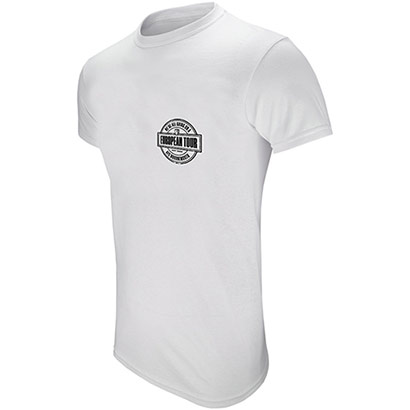 Adults European Tour T Shirt - White