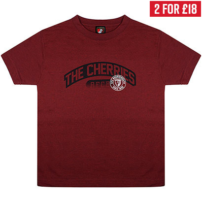 AFC Bournemouth Kids Euro T Shirt - Red Marl