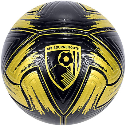 Falcon Embossed Football - Black / Gold - Size 5