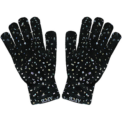 Adults Shimmering Gloves - Black
