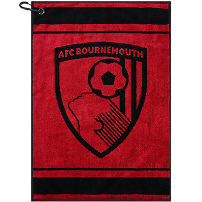 Crest Golf Towel - Red / Black