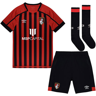 AFC Bournemouth Infants Home Kit 21/22 - Red / Black