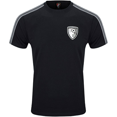 AFC Bournemouth Adults Hurst T Shirt - Black