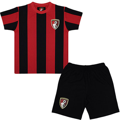 AFC Bournemouth Kids Kit Pyjamas - Red / Black