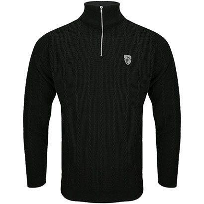 Adults Martello 1/4 Zip - Black