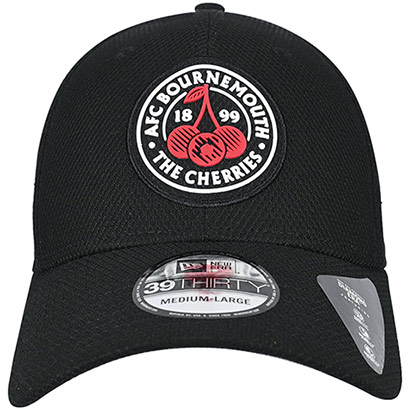 Adults AFCB X New Era 39Thirty Diamond Cherries Crest Cap - Black